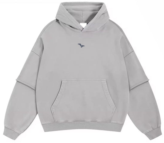 GREY UNIQUE HOODIE