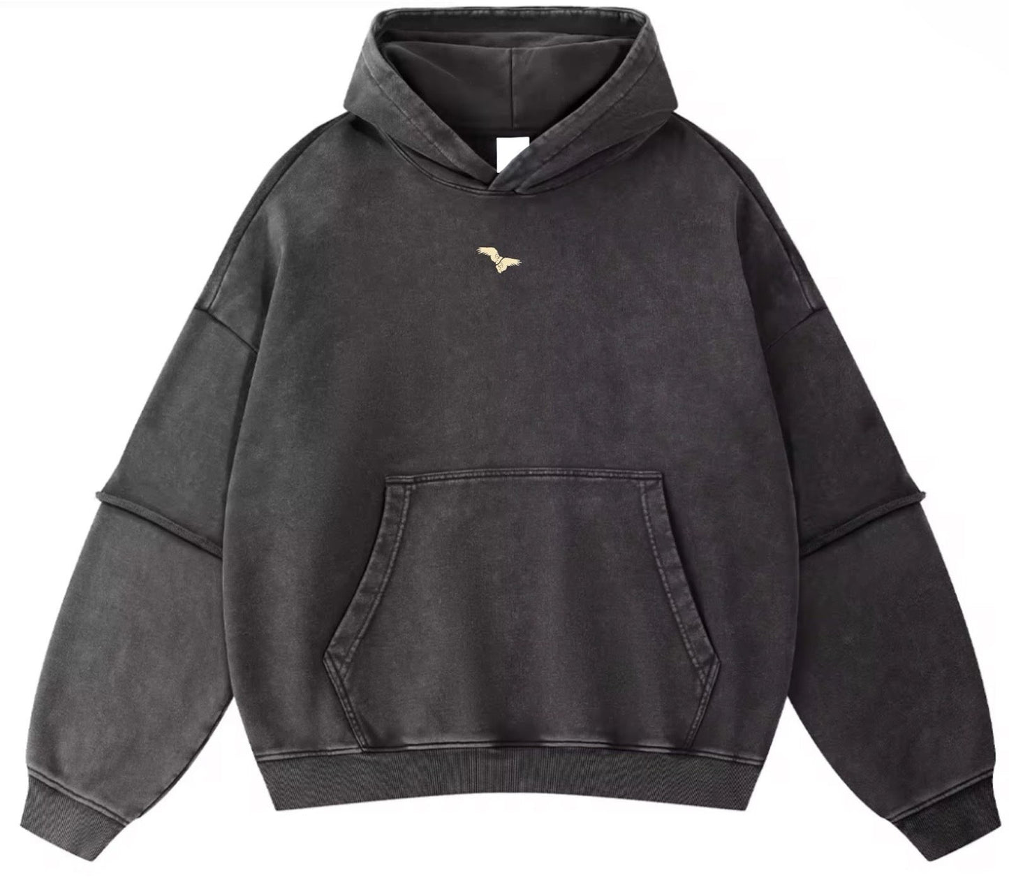 BLACK UNIQUE HOODIE