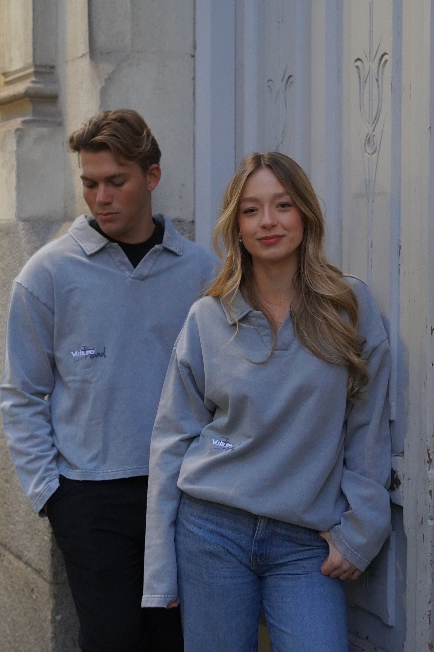BLUE LONG SLEEVE POLO