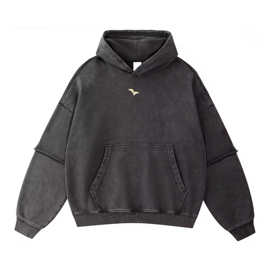 BLACK UNIQUE HOODIE