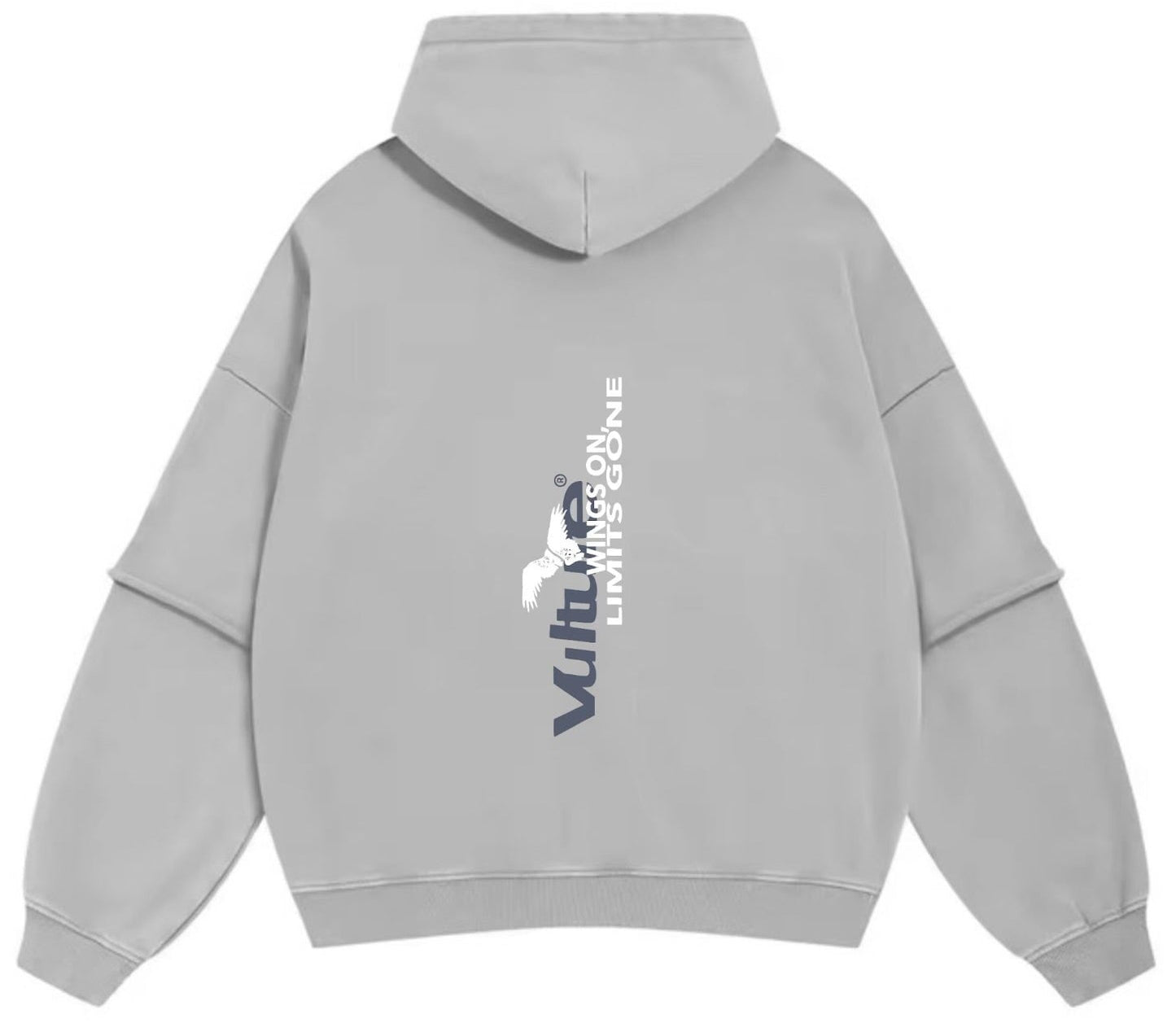 GREY UNIQUE HOODIE
