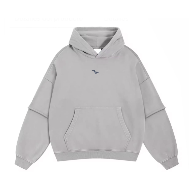 GREY UNIQUE HOODIE