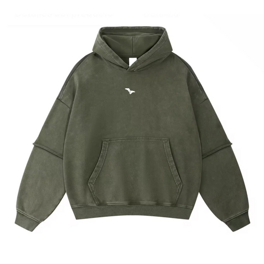 GREEN UNIQUE HOODIE